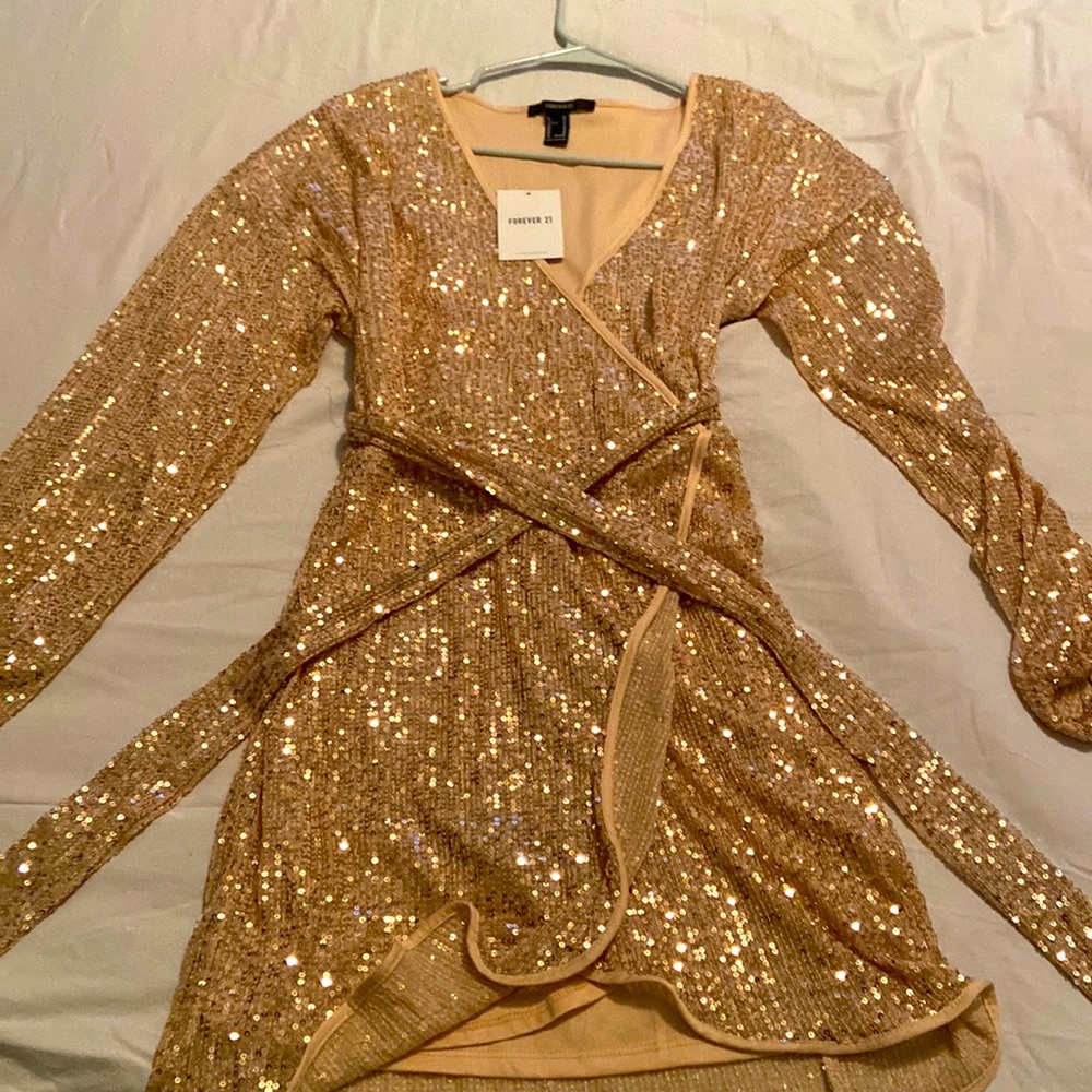 Gold Dress never worn